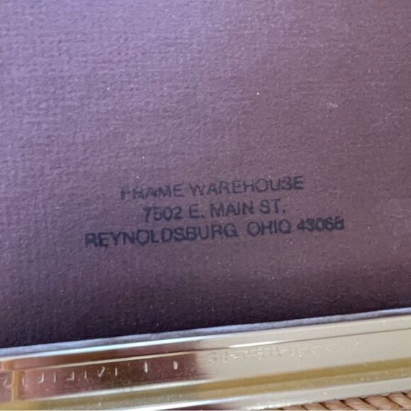 Artist Kathy Shelton Gold Framed Abstract 3D Art Piece Purple Pink Gold - Picture 7 of 16